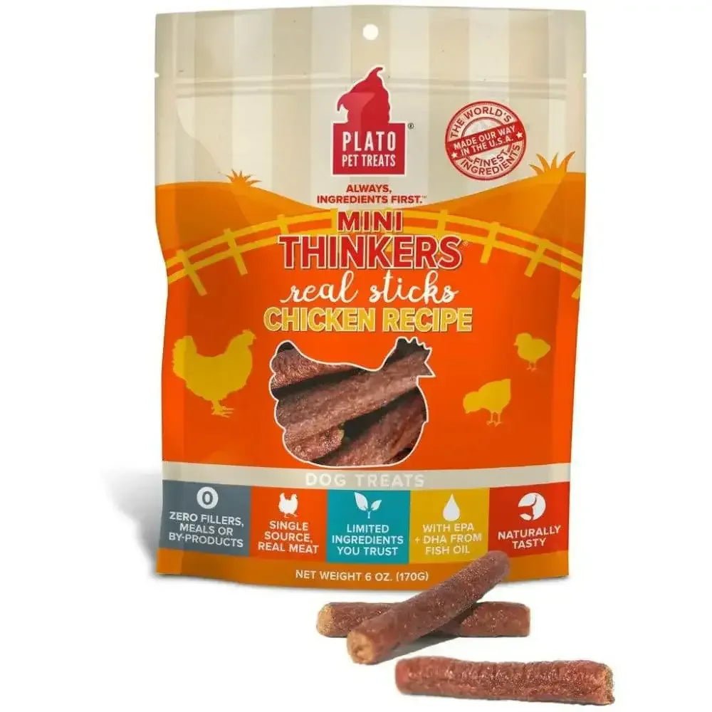 Plato Mini Thinkers Chicken Recipe Dog Treats - Talis Us