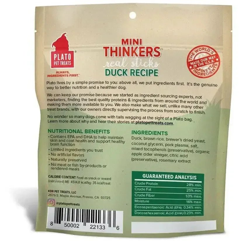 Plato Mini Thinkers Duck Recipe Best Dog Treats - Talis Us