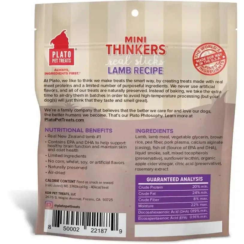 Plato Mini Thinkers Lamb Training Dog Treats - Talis Us