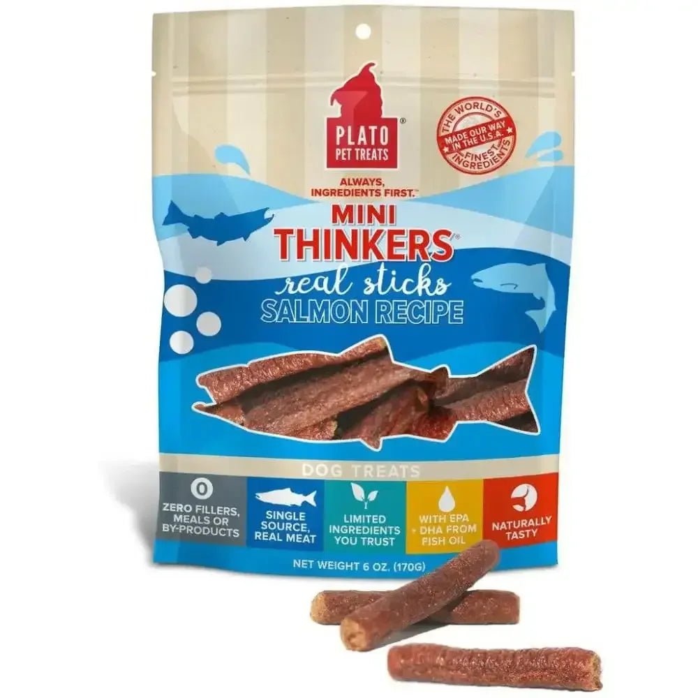 Plato Mini Thinkers Salmon Recipe Dog Treats - Talis Us