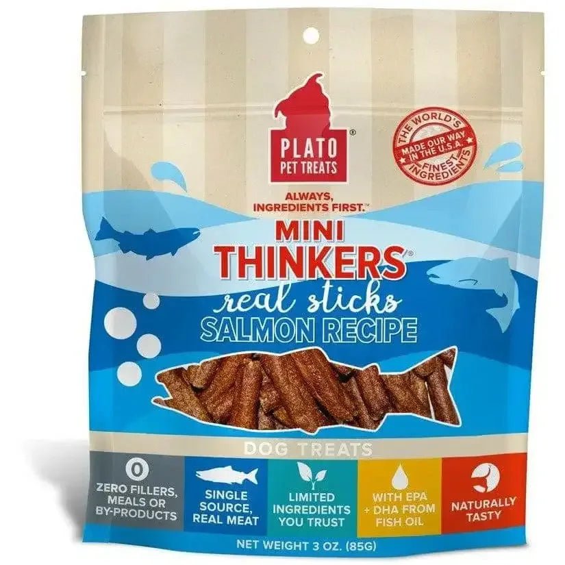 Plato Mini Thinkers Salmon Recipe Dog Treats - Talis Us