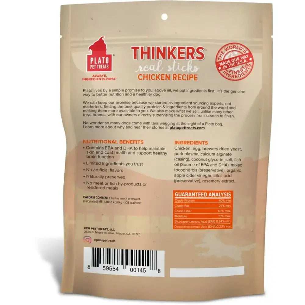 Plato Thinkers Chicken Dog Treats Plato