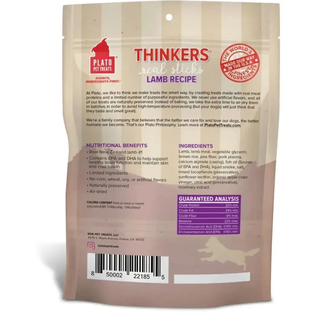Plato Thinkers Lamb Dog Treats - Talis Us