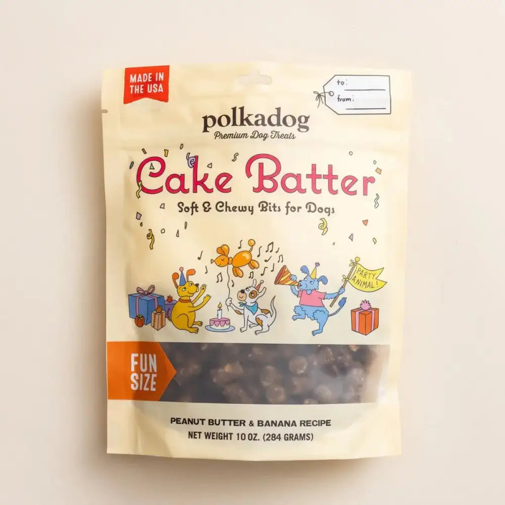 Pokadog Cake Batter Peanut Butter and Banana Dog Treats - Talis Us