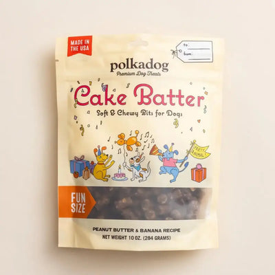 Pokadog Cake Batter Peanut Butter and Banana Dog Treats - Talis Us