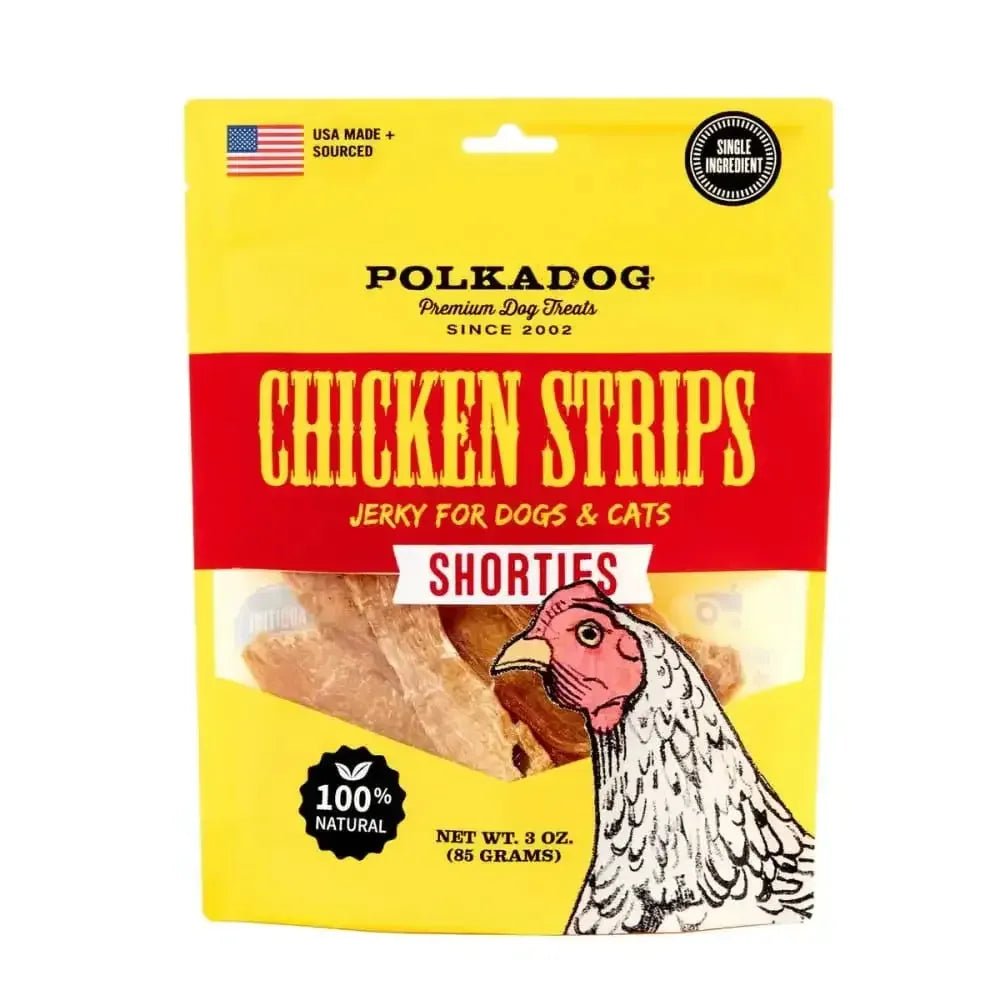 Polka Dog Chicken Strip Jerky Shorties Dog & Cat Treats - Talis Us