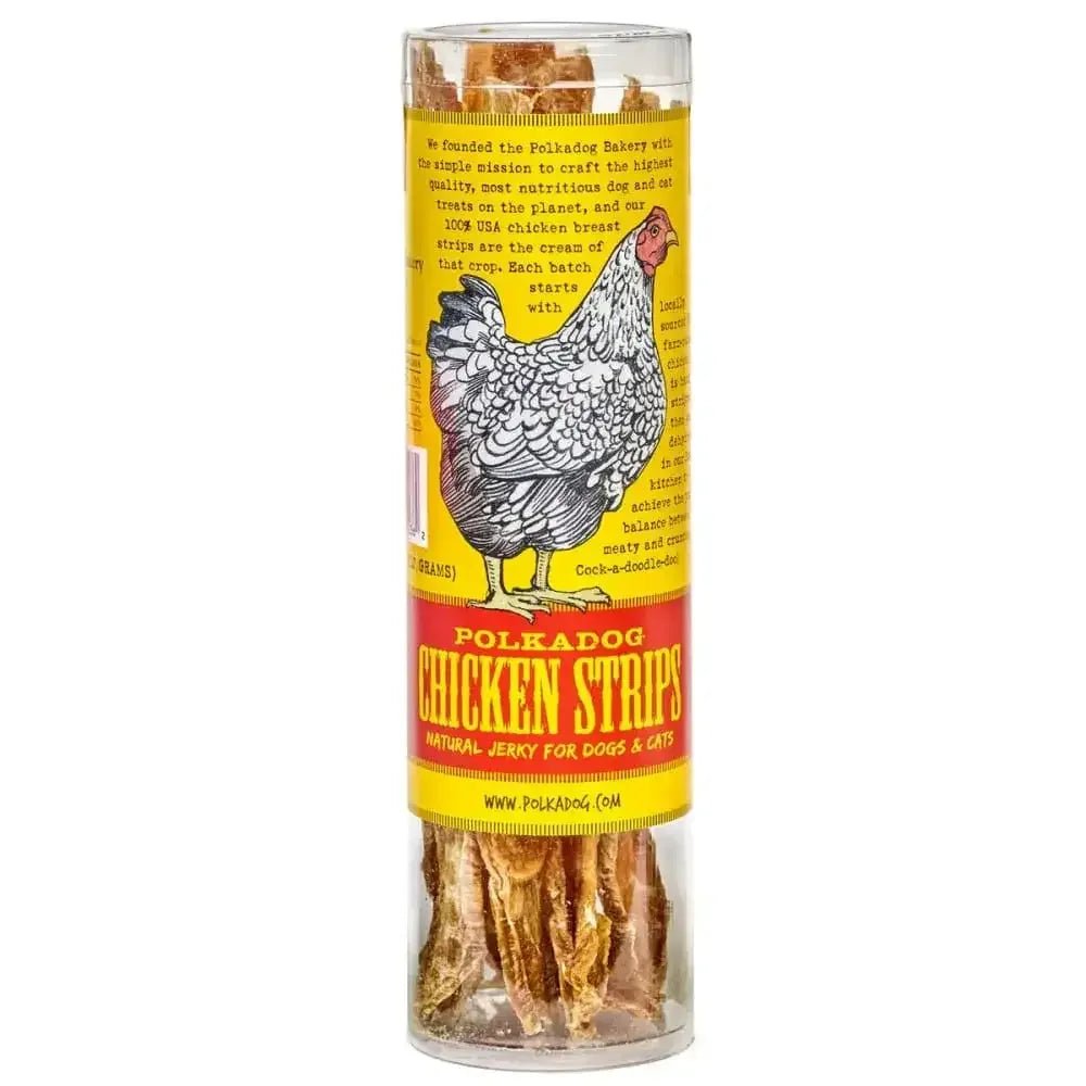 Polka Dog Chicken Strips Dog & Cat Treats 4oz Tube - Talis Us
