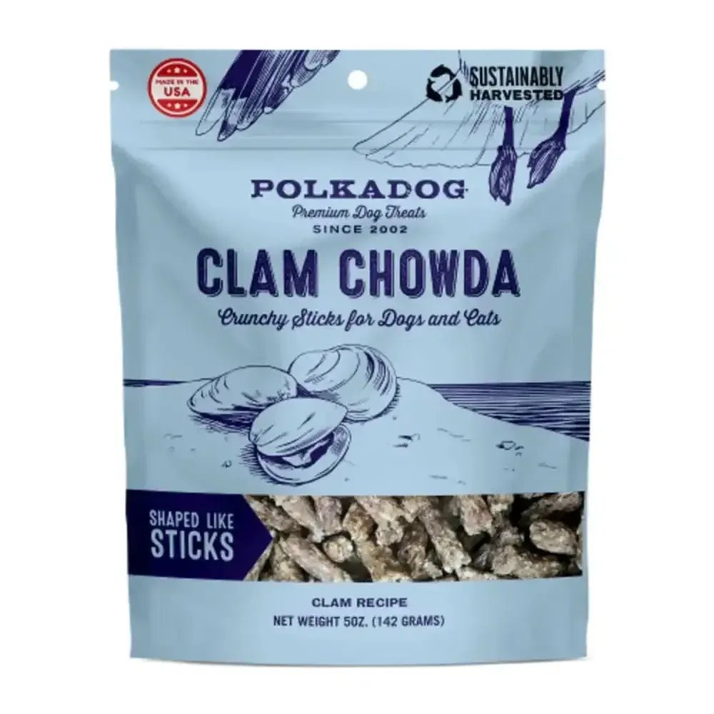 Polka Dog Clam Chowda Dog & Cat Treats 5oz Bag - Talis Us