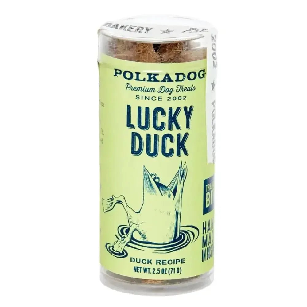 Polka Dog Lucky Duck Bits Mini Tube Dog Treats - Talis Us