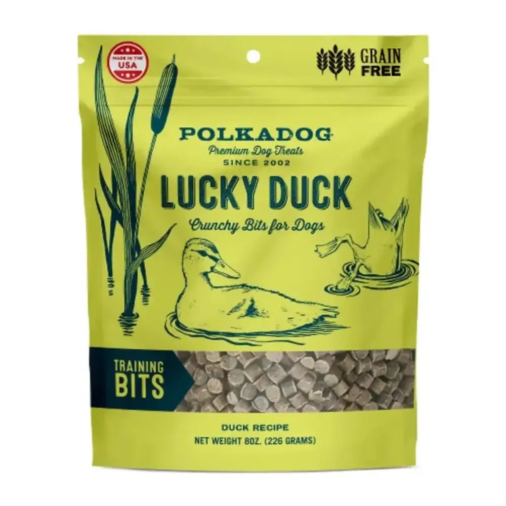 Polka Dog Lucky Duck Training Bits 8oz Bag - Talis Us