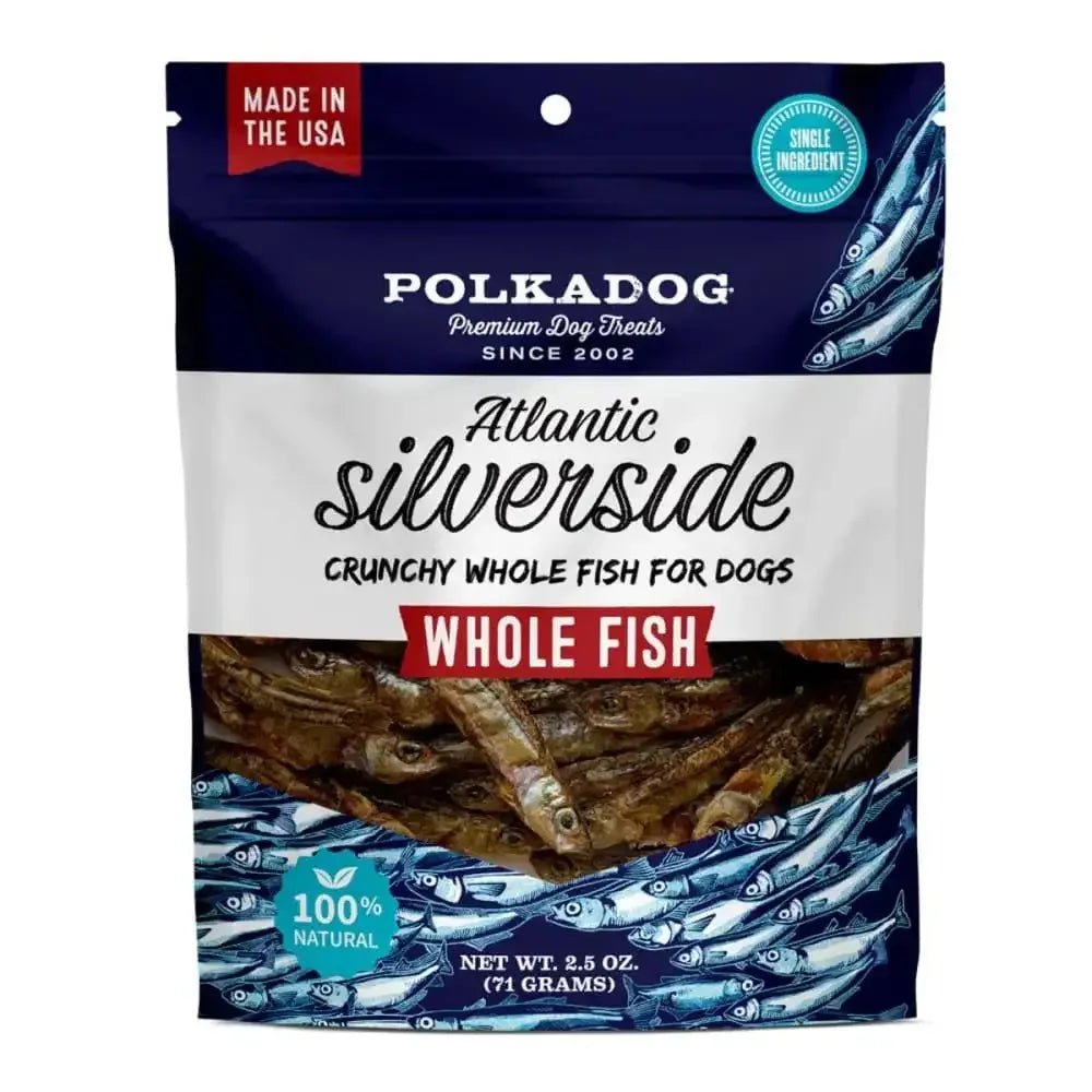 Polka Dog Silverside Dog & Cat Treats 2.5oz - Talis Us