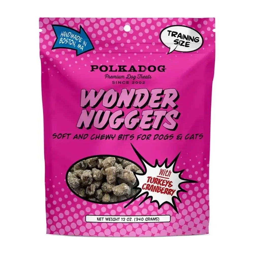 Polka Dog Wonder Nuggets Turkey and Cranberry Chewy Training Treats - Talis Us