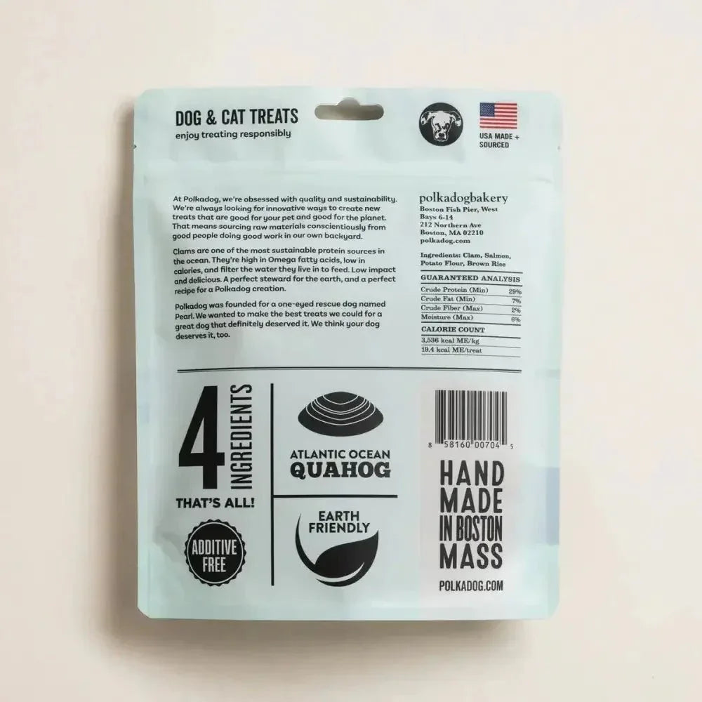Polkadog Clam Chowda Training Bits Crunchy Dog and Cat Treats - Talis Us
