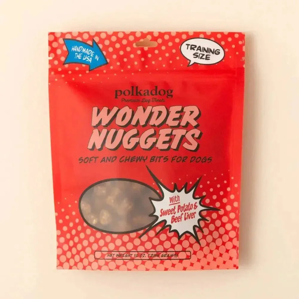 Polkadog Wonder Nuggets Training Bits Sweet Potato & Beef Liver Soft & Chewy Dog Treats 10oz - Talis Us