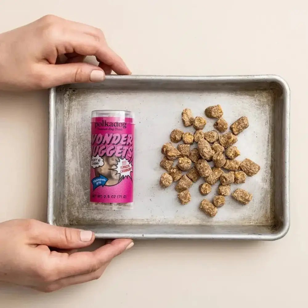 Polkadog Wonder Nuggets Training Bits Turkey & Cranberry Soft & Chewy Dog and Cat Treats Mini Tube 2.5oz - Talis Us