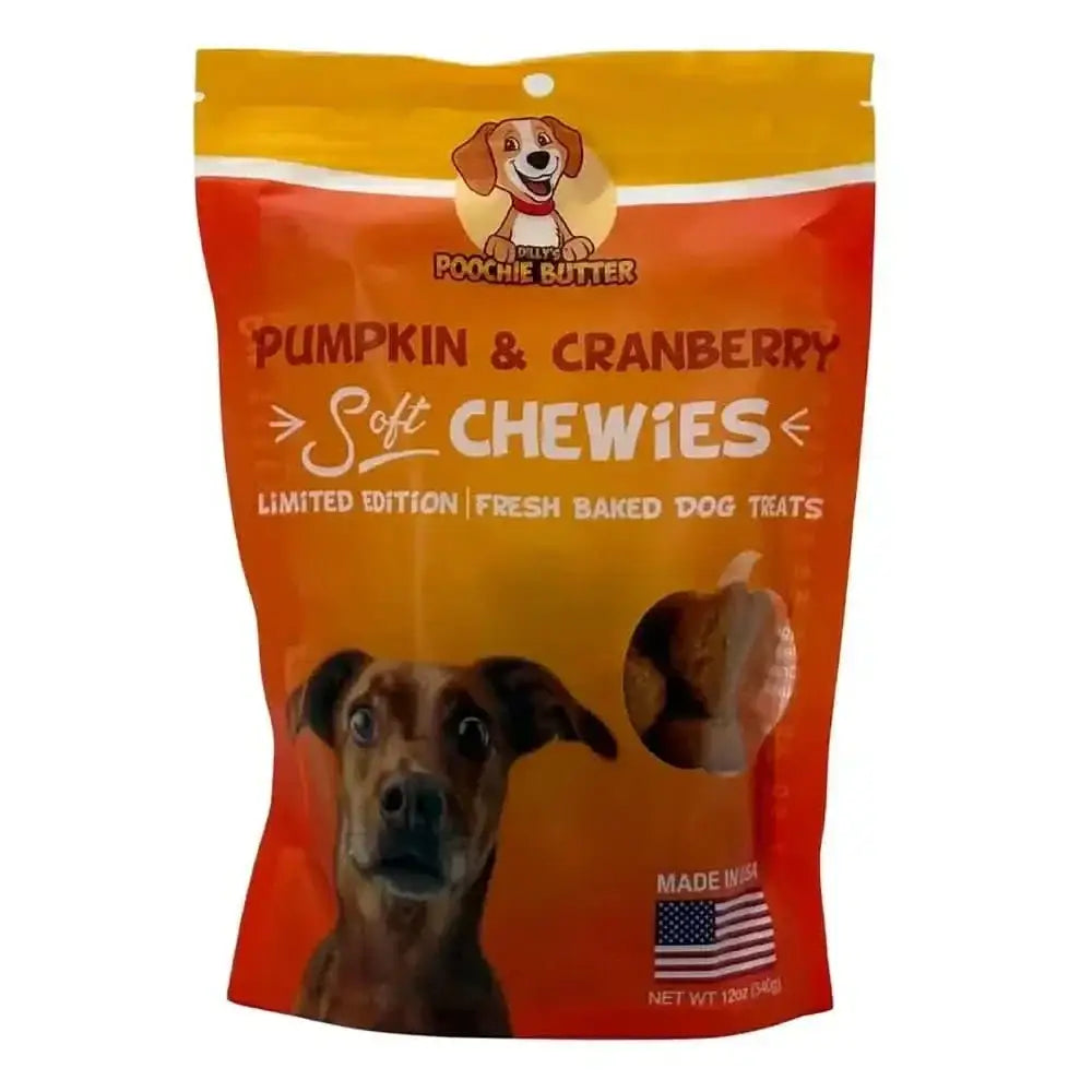 Poochie Butter Dilly's Pumpkin Soft & Chewy Dog Treats 12oz - Talis Us