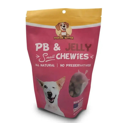 Poochie Butter Peanut Butter + Jelly Small Chewies - Talis Us