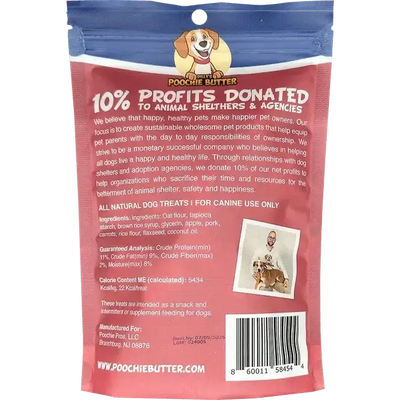 Poochie Butter Pork & Apple Soft Chewy Dog Treats 8oz - Talis Us