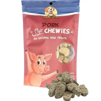 Poochie Butter Pork & Apple Soft Chewy Dog Treats 8oz - Talis Us