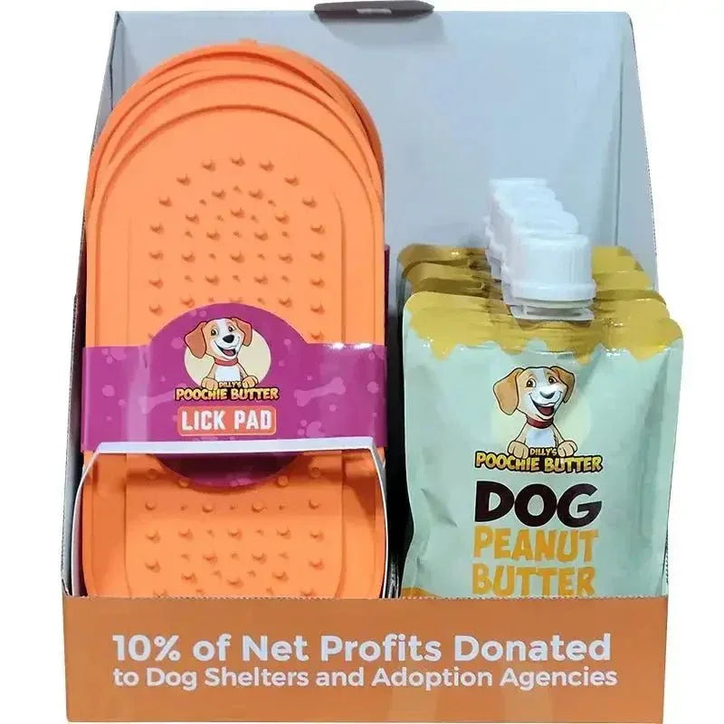 Poochie Butter Squeeze Pack + Lick Pad Oval - Talis Us