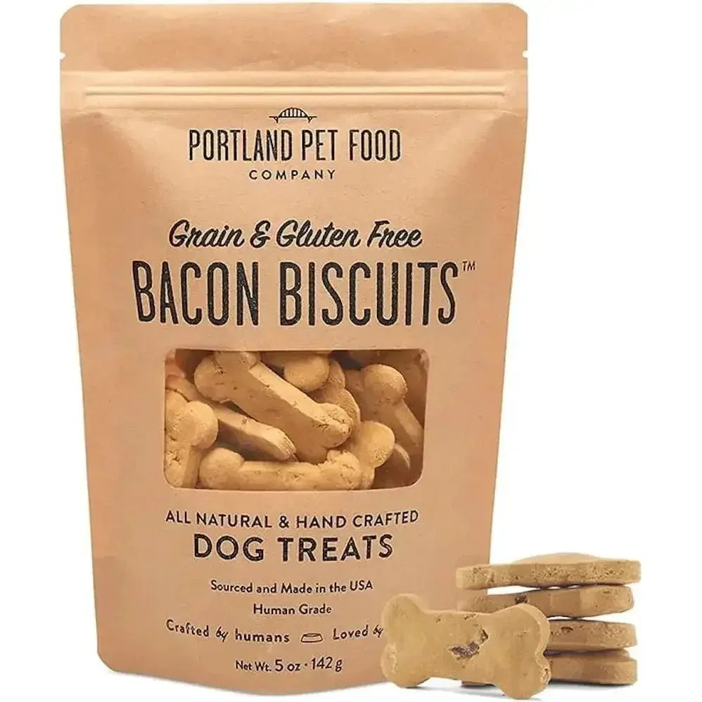 Portland Pet Food Company Bacon Biscuits Grain - Free & Gluten - Free Dog Treats 5oz - Talis Us