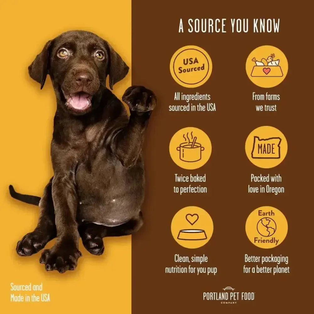 Portland Pet Food Company Beef Broth Brew Biscuits Dog Treats - Talis Us