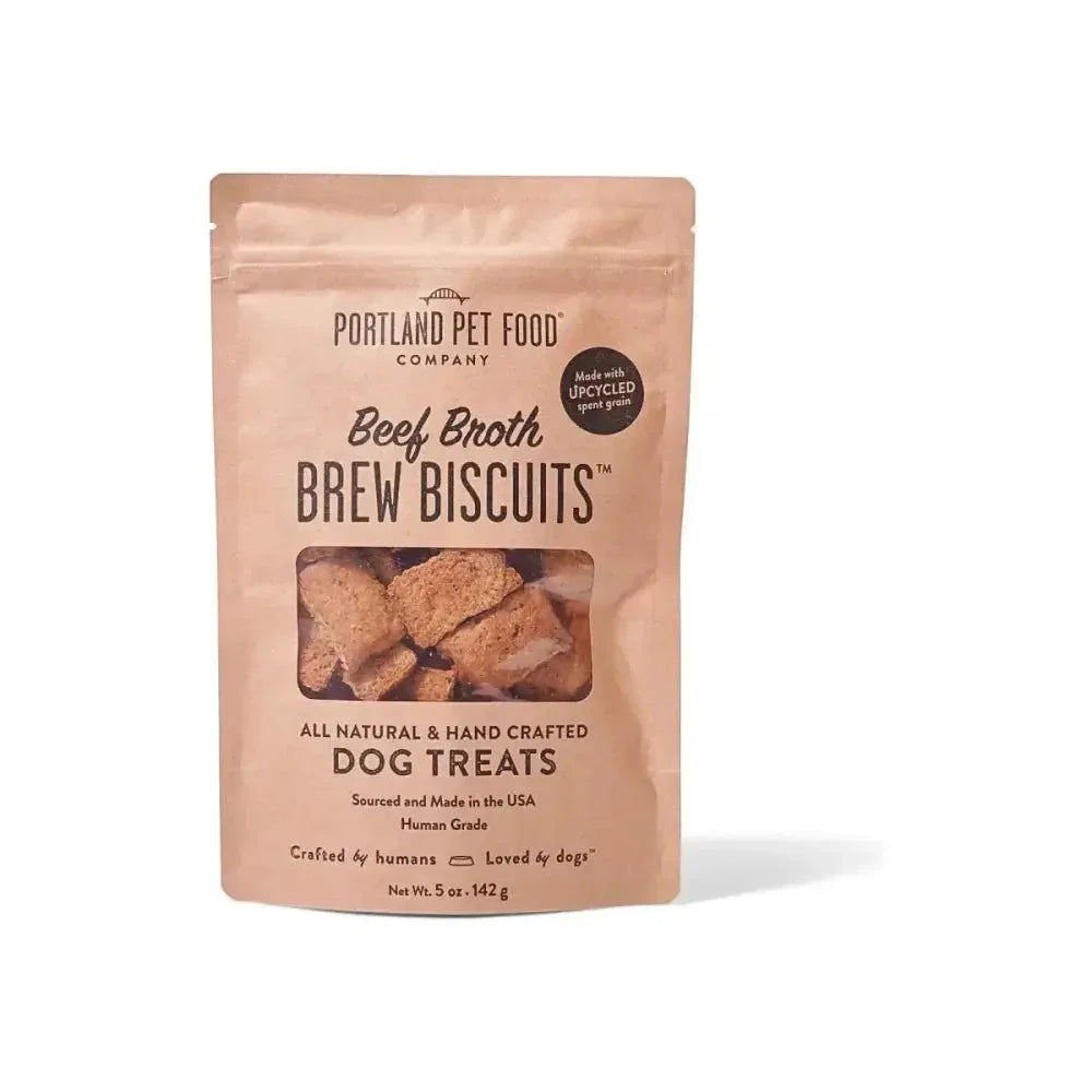 Portland Pet Food Company Beef Broth Brew Biscuits Dog Treats - Talis Us