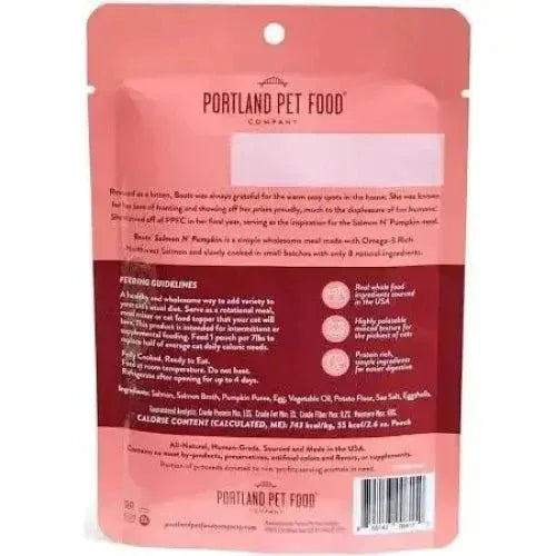 Portland Pet Food Company Boots’ Salmon N’ Pumpkin Cat Food - Talis Us