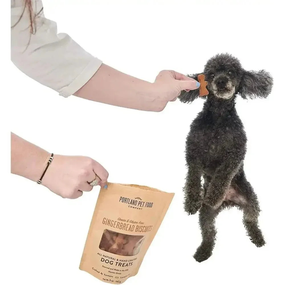 Portland Pet Food Company Gingerbread Biscuits Grain - Free & Gluten - Free Dog Treats - Talis Us