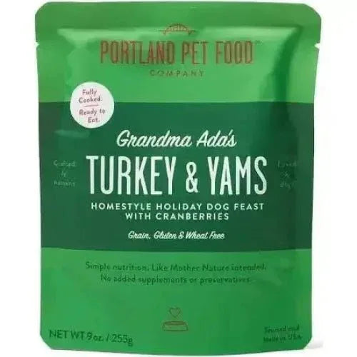 Portland Pet Food Company Grandma Ada's Turkey & Yams Homestyle Wet Dog Food 8/9oz - Talis Us