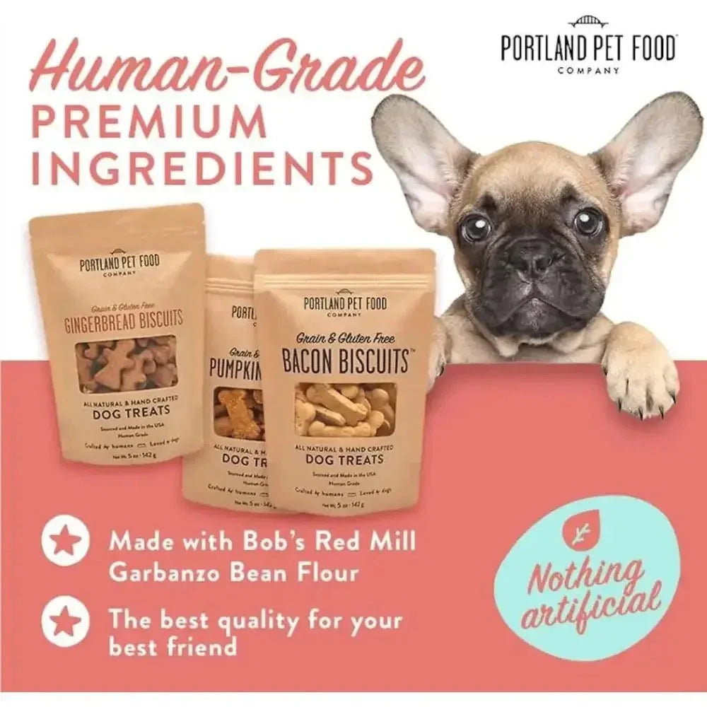 Portland Pet Food Company Pumpkin Biscuits Grain - Free & Gluten - Free Dog Treats 5oz - Talis Us
