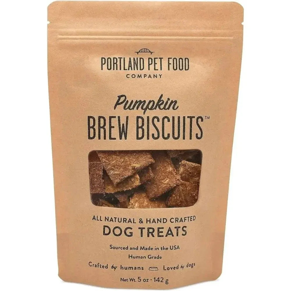 Portland Pet Food Company Pumpkin Brew Biscuits Dog Treats 5oz - Talis Us