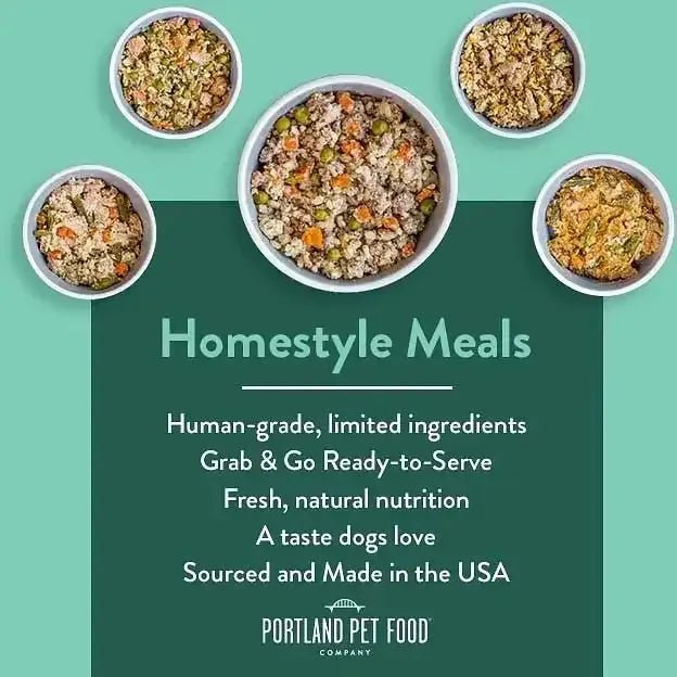 Portland Pet Food Company Rosie's Beef N' Rice Homestyle Wet Dog Food Topper 8/9oz - Talis Us