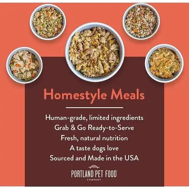 Portland Pet Food Company Tuxedo's Chicken & Yams Homestyle Wet Dog Food Topper 8/9oz - Talis Us