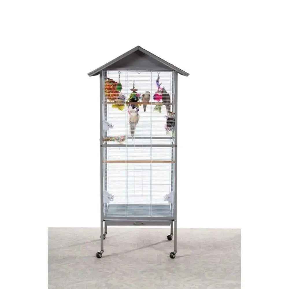 Prevue Pet Products Charming Aviary Flight Bird Cage Pearl Grey Prevue Pet CPD