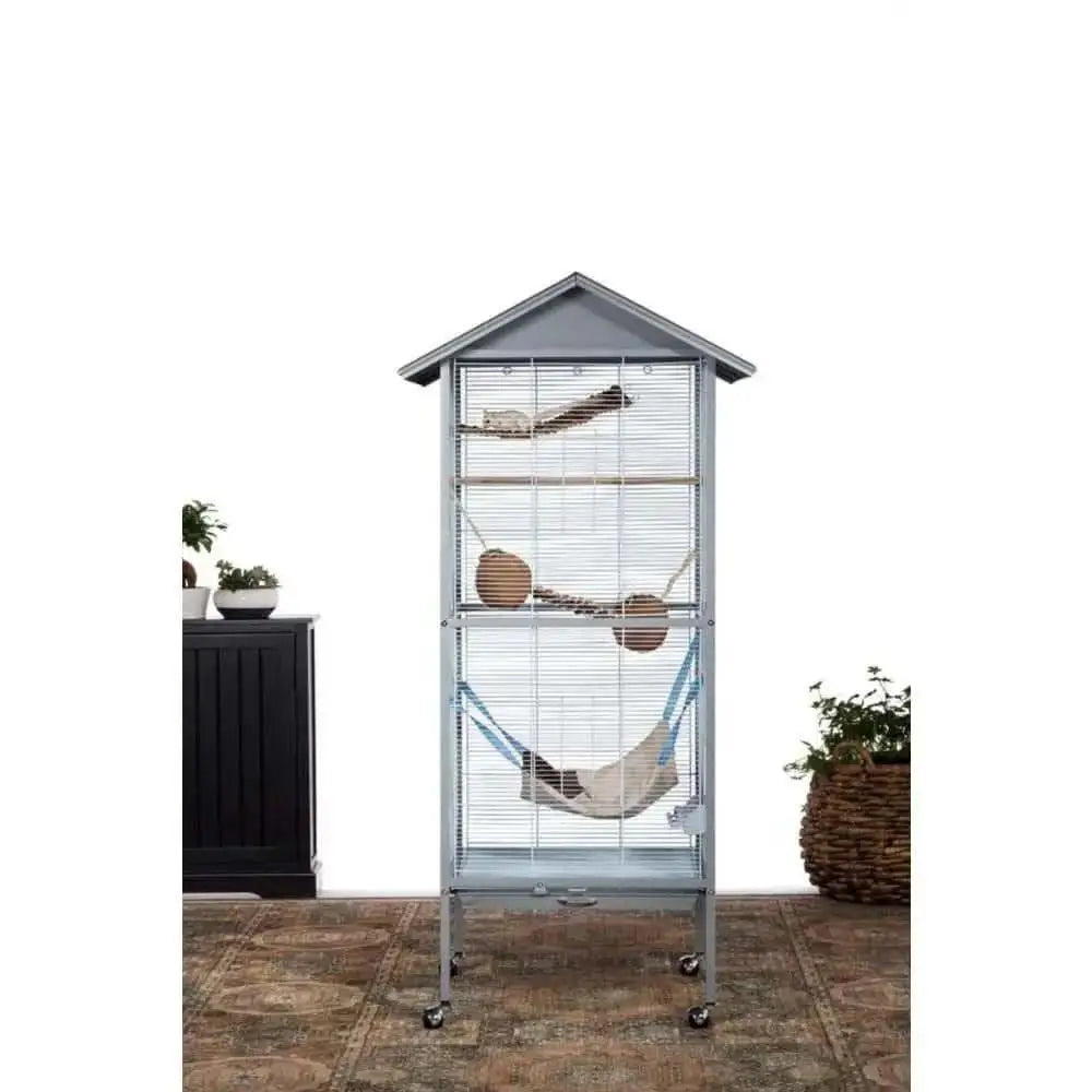 Prevue Pet Products Charming Aviary Flight Bird Cage Pearl Grey Prevue Pet CPD