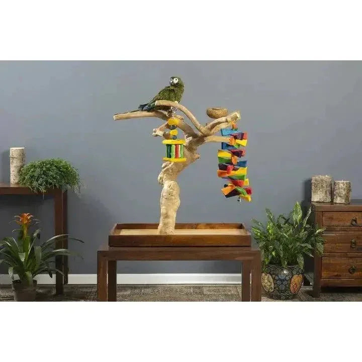 Prevue Pet Products Coffeawood Tree Mini Table Top Playstand - Talis Us