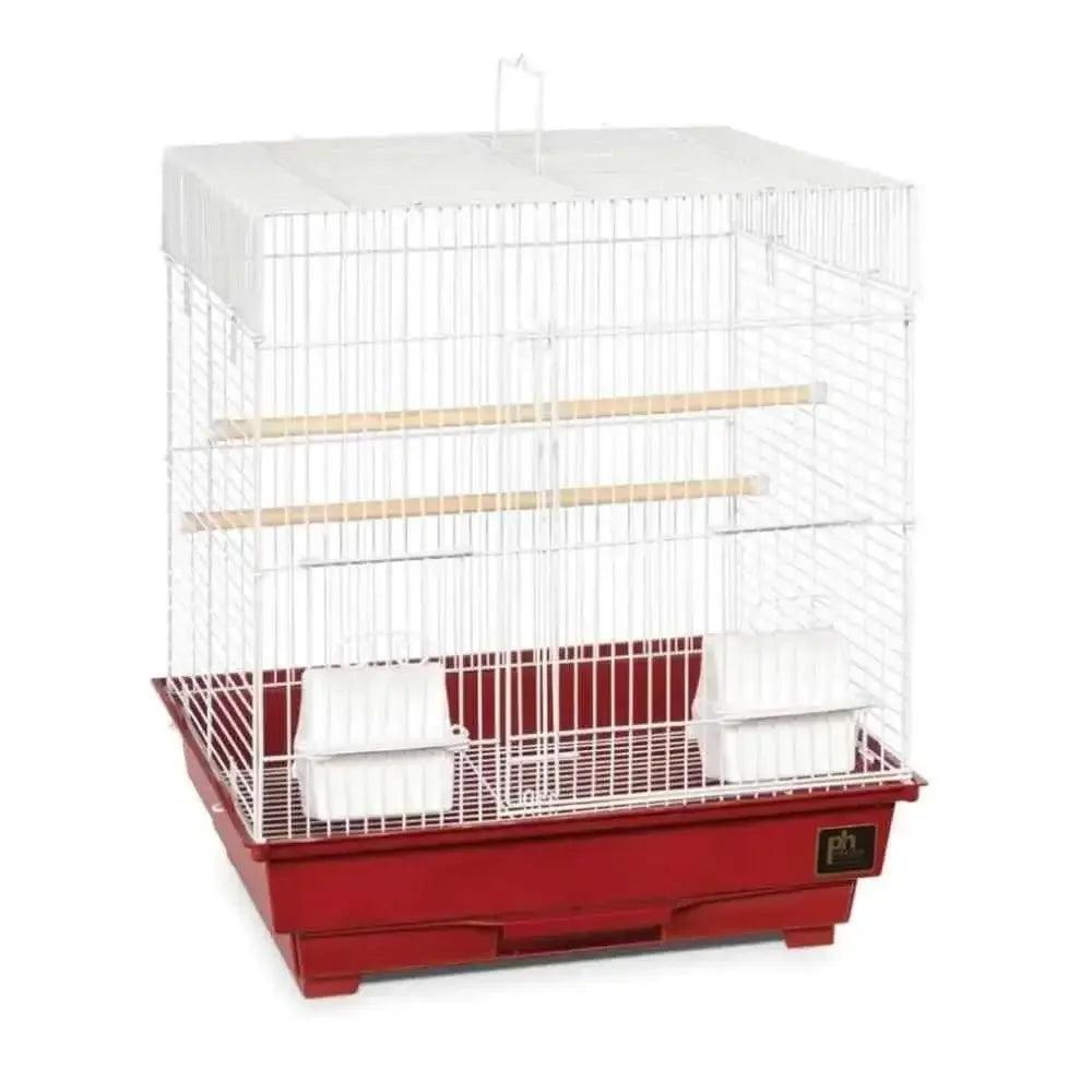 Prevue Pet Products ECONO-1614 Pre-Packed Parakeet or Cockatiel Cage White/Green, White/Red, Prevue Pet CPD