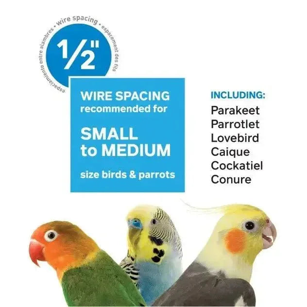 Prevue Pet Products Keet/Tiel Cascade Roof Bird Cage - Talis Us