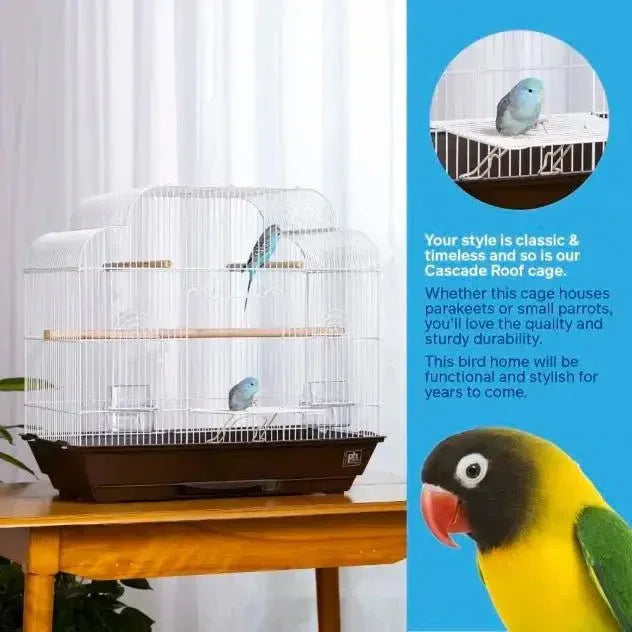 Prevue Pet Products Keet/Tiel Cascade Roof Bird Cage - Talis Us