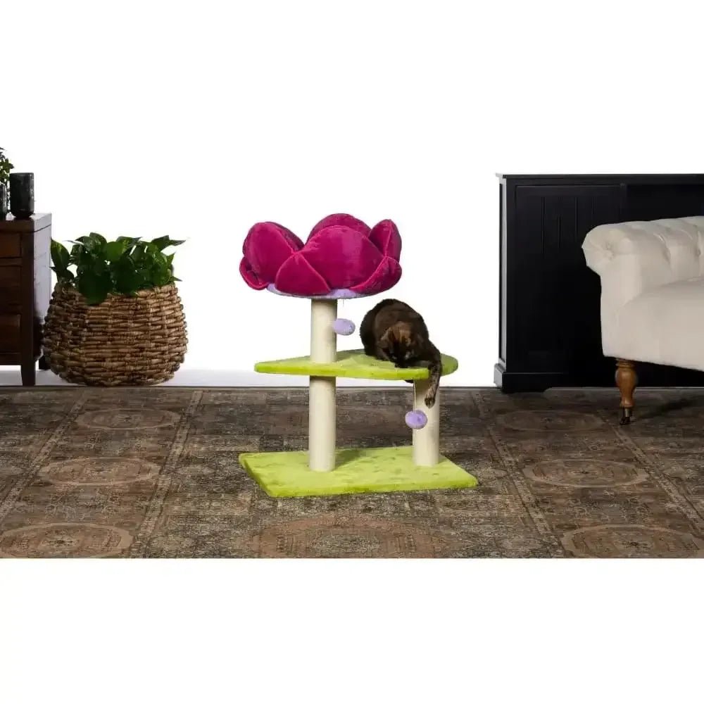 Prevue Pet Products Kitty Power Paws Flower Power Cat Activity Tree - Talis Us