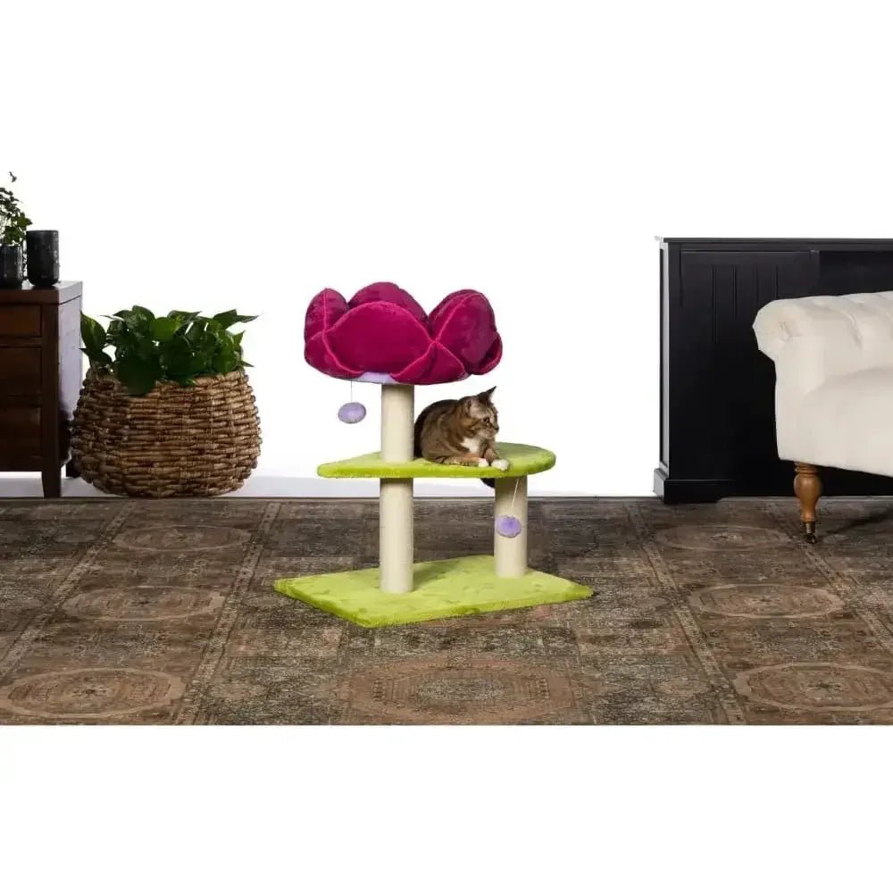 Prevue Pet Products Kitty Power Paws Flower Power Cat Activity Tree - Talis Us