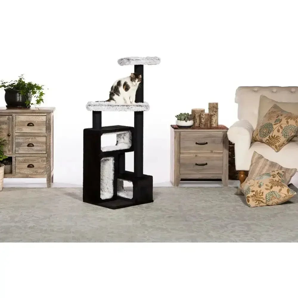 Prevue Pet Products Kitty Power Paws Plush Domino Cat Tree - Talis Us