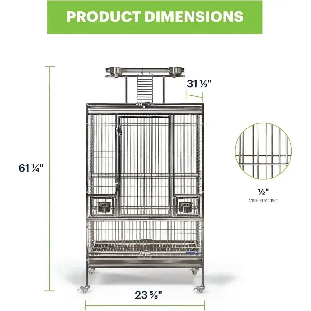 Prevue Pet Products Large Stainless Steel Bird Cage - Talis Us