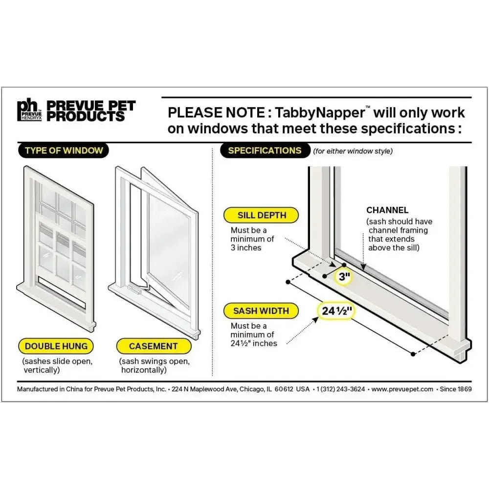 Prevue Pet Products TabbyNapper Cat Window Hammock - Talis Us