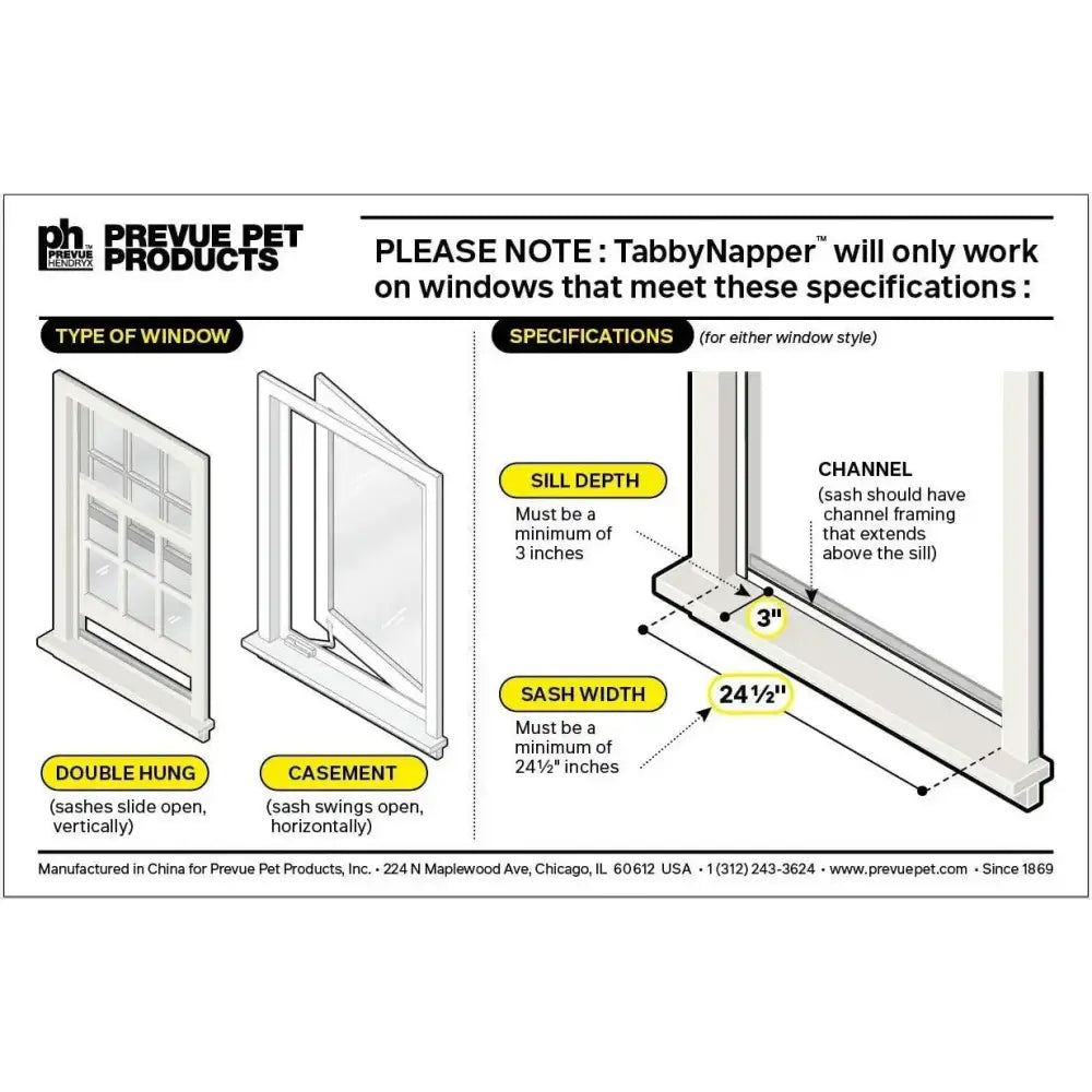 Prevue Pet Products TabbyNapper Cat Window Hammock Prevue Pet