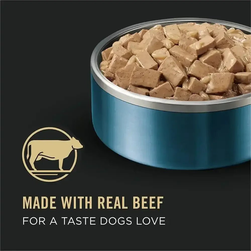 Pro Plan Beef & Rice Chunks in Gravy Large Breed Dog 12 / 13 oz - Talis Us