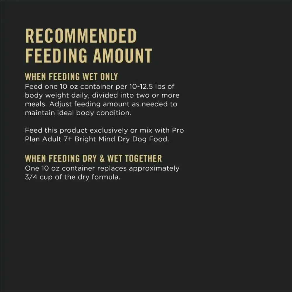 Pro Plan Bright Mind 7+ Beef & Brown Rice Entree Senior Wet Dog Food - Talis Us