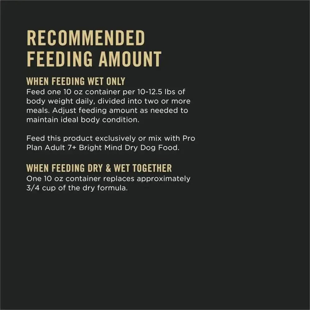 Pro Plan Bright Mind 7+ Turkey & Brown Rice Entree Senior Wet Dog Food 8 / 10 oz - Talis Us