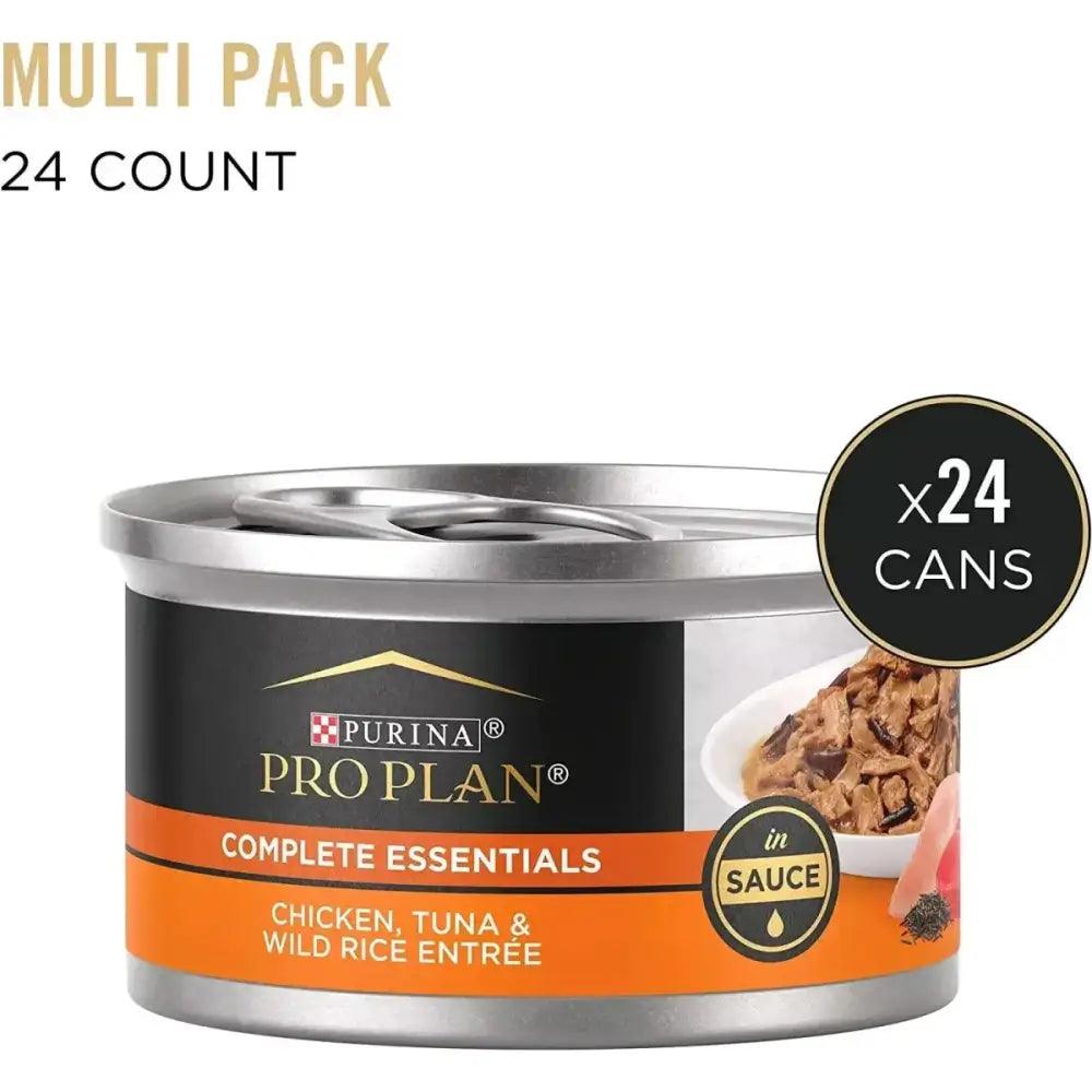 Pro Plan Savor Chicken, Tuna & Wild Rice in Sauce Cat Wet Food 24 / 3 oz - Talis Us